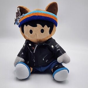 Salesforce Tableau Mascot Astro Data Rockstar Plush Raccoon Leather Jacket NWT‎